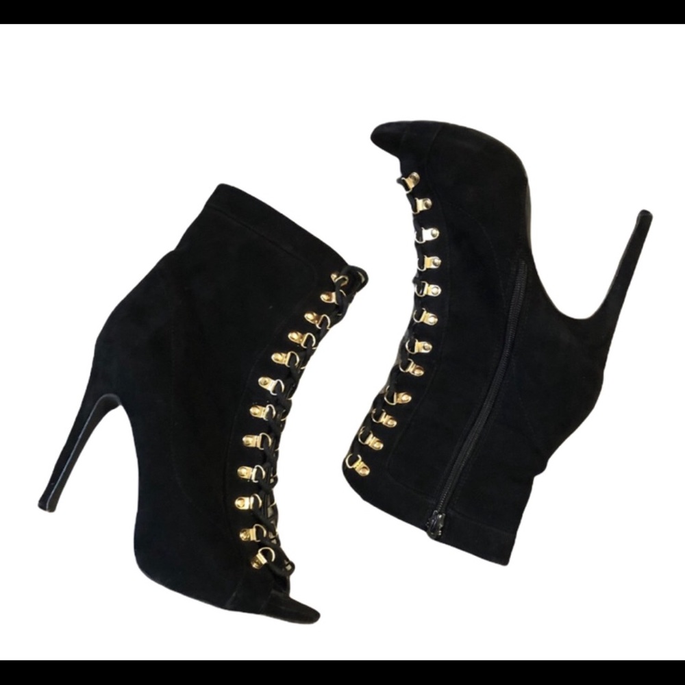 Wild Diva Lounge Lace Up Boots 9